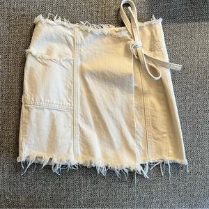 White Wrap Around Skirt